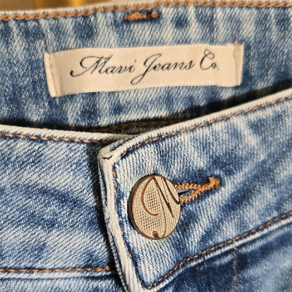 Mavi Light Blue Distressed Skinny Jeans - Picture 2 of 4